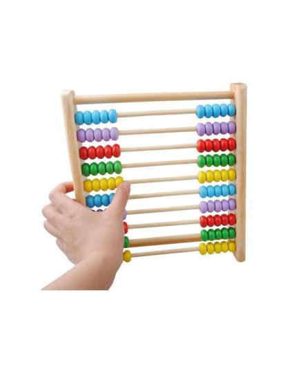 10 Steps Wooden Abacus For Kids Counting