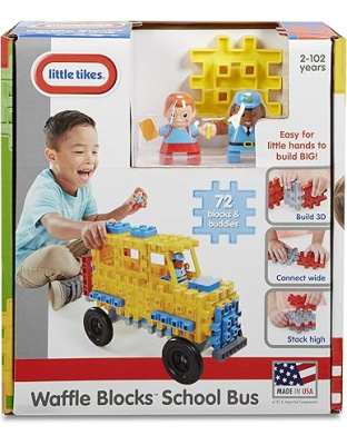 Little Tikes Waffle Block Vehicle School Bus