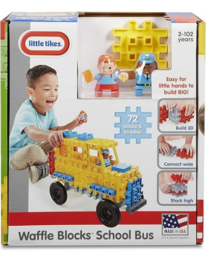 Little Tikes Waffle Block Vehicle School Bus