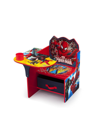 Delta Children's Chair Desk with Storage Bin-Marvel