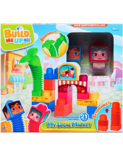 Block Maxi Bendy Town 21 Pcs