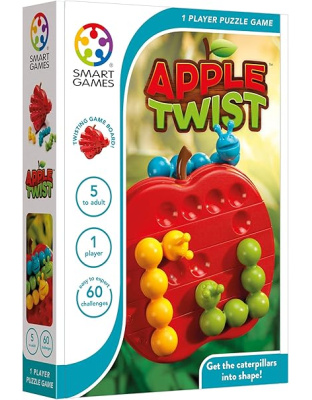 Smart Games Apple Twist Travel Puzzle Game with 60 Challenges