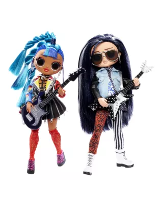 L.O.l Surprise OMG Remix Rocker Boi and Punk Grrrl 2 Pack-2 Fashion Dolls