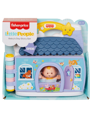 Fisher-Price Little People Baby's Day Storybook Playset