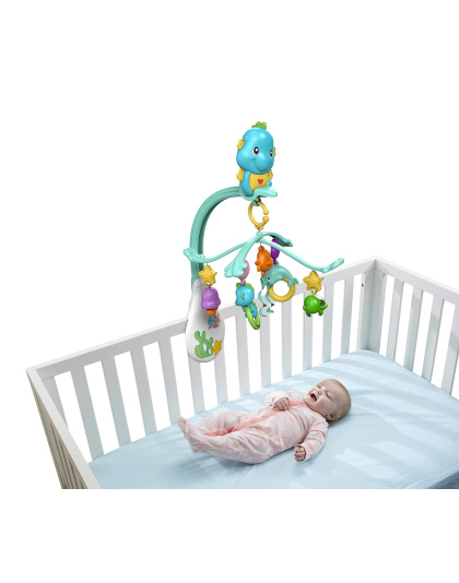 Fisher-Price 3-in-1 Soothe and Play Seahorse Mobile, Crib Mount