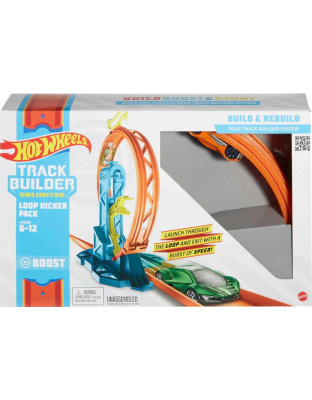 Hot Wheels Toy Car Track Set, Track Builder Unlimited Playset Loop Kicker Pack