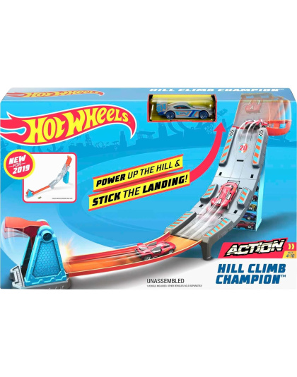 Hot Wheels Toy Car Track Set Hill Climb Champion Playset