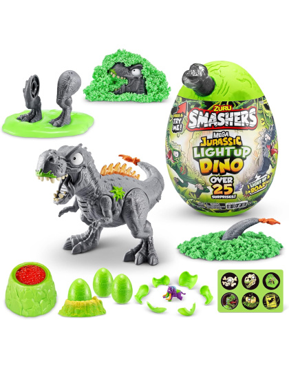 Smashers Mega Jurassic Light Up Dino Egg (T-Rex) by ZURU