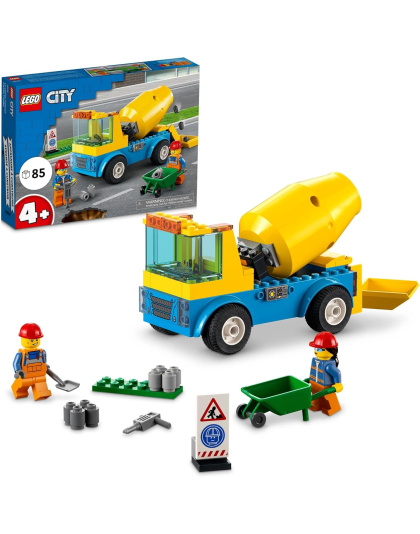 LEGO City Great Vehicles Cement Mixer Truck 60325 Building Toy Set