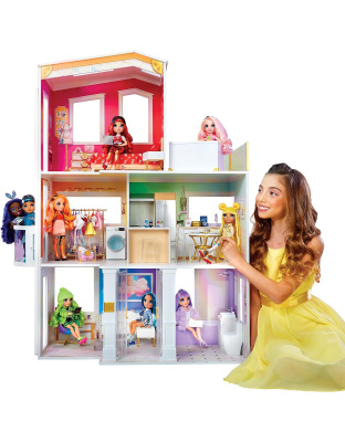 Rainbow High House – 3-Story Wood Doll House