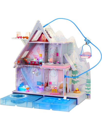 LOL Surprise OMG Winter Chill Cabin Wooden Doll House