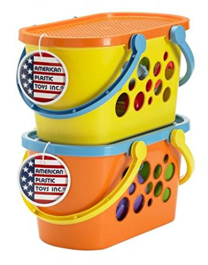 American Plastic Toys Beach Basket Set