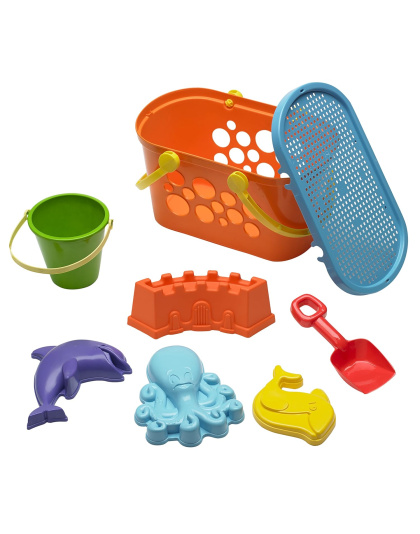 American Plastic Toys Beach Basket Set