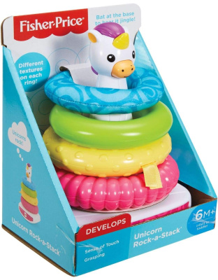 Fisher-Price Unicorn Rock-a-Stack, Multicolor