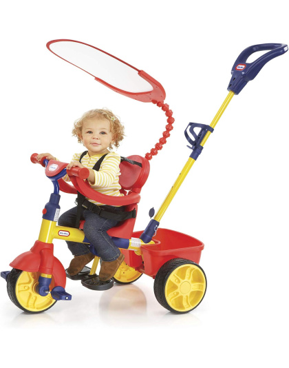 Little Tikes 4-in-1 Smart Trike- Red and Yellow