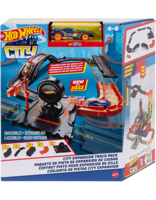 Hot Wheels City Track Pack, 10 Piece Set