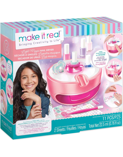 Make It Real Light Magic Nail Dryer &amp; Polish Set for Girls &amp; Teens