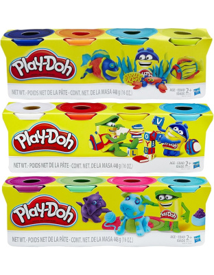 Play-Doh HASB5517BAMZ 4-Pack of Colors Gift Set Bundle