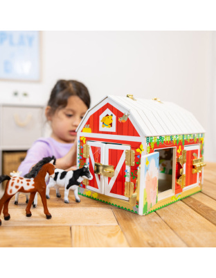 Melissa and Doug Wooden Latches Barn