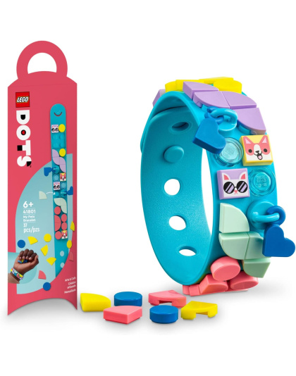 LEGO DOTS My Pets Bracelet 41801, Jewelry Making Kit for Girls and Boys