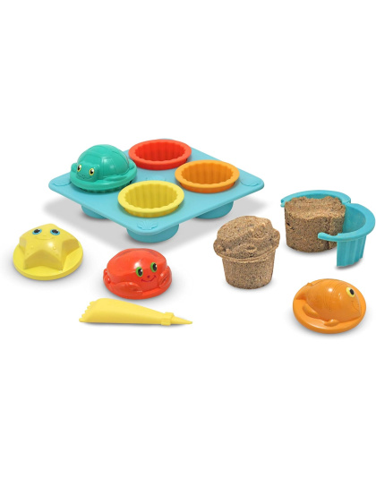 Melissa &amp; Doug Sunny Patch Seaside Sidekicks Sand Cupcake Play Set