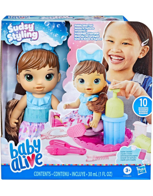 Baby Alive: Sudsy Styling 14-Inch Doll Blonde Hair