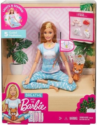 Barbie Breathe with Me Meditation Doll, Blonde