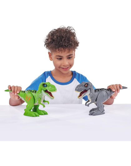 Robo Alive Attacking Grey T-Rex Battery-Powered Robotic Toy