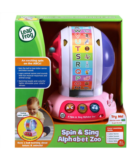 LeapFrog Spin and Sing Alphabet Zoo, Pink