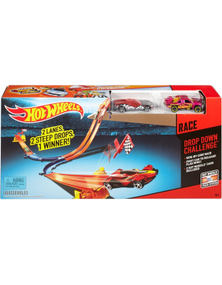 Hot Wheels Drop Down Challenge Track Set