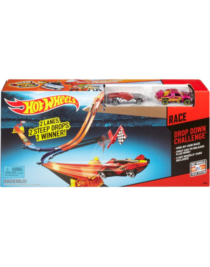 Hot Wheels Drop Down Challenge Track Set