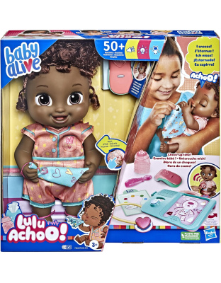 Baby Alive Lulu Achoo Doll, 12-Inch Interactive Doctor Play Toy with Lights, Sounds, Movements and Tools