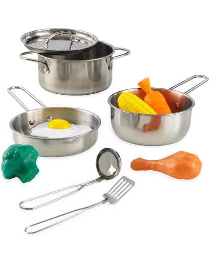 KidKraft Deluxe Cookware Set with Food