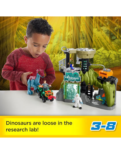 Fisher-Price Imaginext Jurassic World Toy Dinosaur Lab Playset