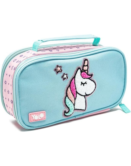 Yolo Unicorn Suitcase Pencil Case