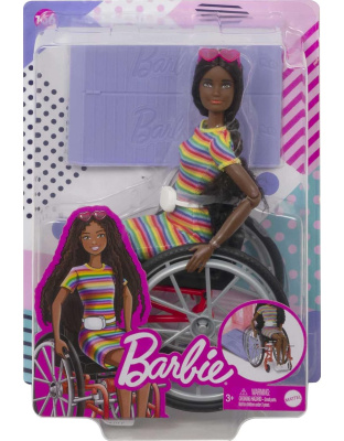 Barbie Fashionistas Doll #166 with Wheelchair