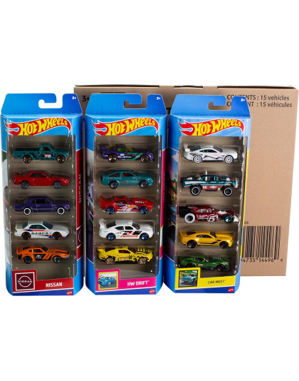 Hot Wheels Toy Cars or Trucks 5-Pack Bundle