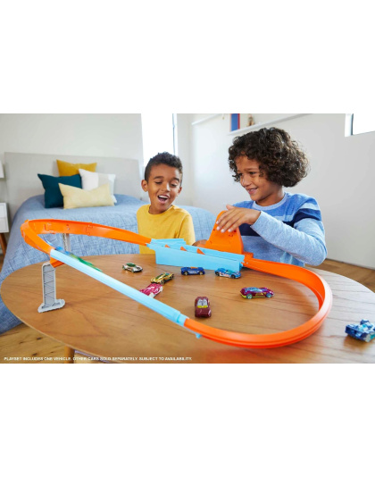 Hot Wheels Toy Car Track Set, Rapid Raceway Champion