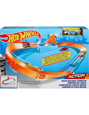 Hot Wheels Toy Car Track Set, Rapid Raceway Champion