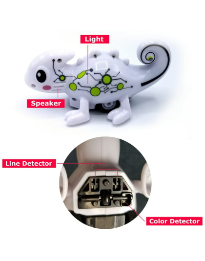 MukikiM Kool Kreepers - Mini Inductive Chameleon that follows the line you draw and changes colors.