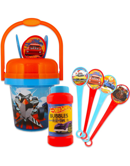 Hot Wheel Bubble Bucket Set