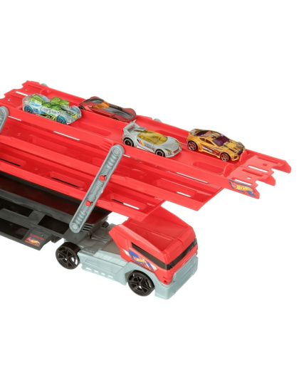 Hot Wheels Mega Hauler and 4 Cars Set