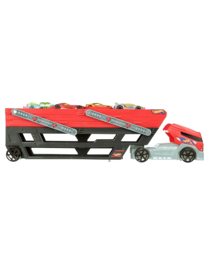 Hot Wheels Mega Hauler and 4 Cars Set