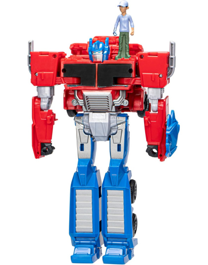 Transformers Toys EarthSpark Spin Changer Optimus Prime 8-Inch Action Figure